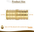 JUWO 3/4" PEX Coupling, PEX Fitting for Plumbing Repairs, Sturdy and Durable Brass Crimp Fitting (5 Pack) by JUWO