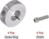 4pcs Shaft Collar Set, 17mm Bore Aluminum Alloy Set Screw Split Clamp-On Collars for Machine Tools