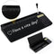 Desktop Glass Whiteboard with Calculator, Black Dry Erase Board Surface, Desk Organizers with Accessories