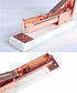 White Marble Print Stapler, Heavy Duty Desktop Staplers, Manual Rose Gold Office Supplies with Non-slip Base