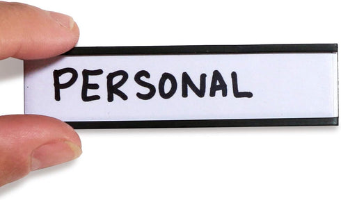 SmartSign Magnetic 'C' Channel Label Holders for Metal Racks and Shelves, Pack of 25 | 0.75" x 3"