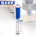 1/4" Shank,1/2" Set Straight Cut Router Bit with Cutting Dia. Carbide Tipped Double Flute Dado Straight Router Bit