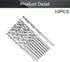 Utoolmart Mini Twist Drill Bits Set, High Speed Steel Bit, 10 Pcs HSS-4241 Twist Drill for Steel Aluminum Alloy