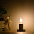 40 Watt Equivalent LED Bulb, E26 Base, 4W Energy Efficient, Soft Warm White 3000K, Dimmable Tubular T14 T45, 4 Pack
