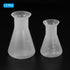 PATIKIL 50,100ml Plastic Erlenmeyer Flask, 2 Pack Wide Mouth Conical Flask for Laboratory, Clear
