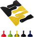 Bates Plastic Putty Knife Set, 6 Pack, Black & Yellow Plastic Scraper Tool for Painting and Spackling
