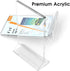 MaxGear Acrylic Sign Holder Table Card Display, 4 x 6 inches, Clear Plastic Table Menu Stand, 6 Pack