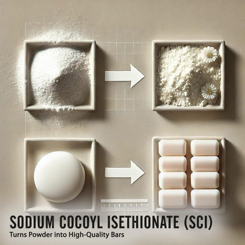 ISETHIONATE 32 oz SODIUM COCOYL (SCI) Powder - Mild Foaming Surfactant for DIY Shampoo Bars, Body Wash & Cleansers