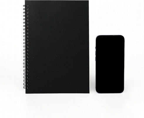 DSTELIN 9 inch x 6 inch, 100GSM, Blank Spiral Notebook, 3-Pack, Soft Cover, 160 Pages / 80 Sheets