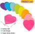 Heart Sticky Notes 3x3 in, 8 Pads, Super Cute Bright Color Strong Adhesive Post, Clean Removal, 82 Sheets/pad by TKTB