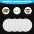 50pcs Synthetic Filter Paper Stickers, 84mm Diameter Adhesive Filter Discs for Mushroom Cultivation, 0.3 µm