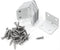 Biaungdo 12 Pcs White Metal Corner Brace, 26 x 26 x 32mm L