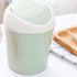 Kukyller Mini Trash Can, Reusable Plastic Tiny Desktop Waste Garbage Bin with Swing Lid for Living Room Coffee Table S