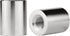 2-Pack 5/8" Set, 1/4-27 Lamp Finials (Silver Cylinder, Tall), Secure Lampshade to Table/Floor Lamps, Decorative