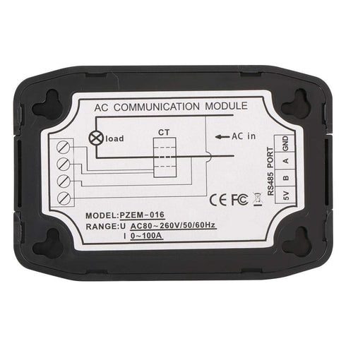 Ammeter Voltmeter, 100A Multi-Function Energy Tester with Open and Close CT and USB to 485 Module