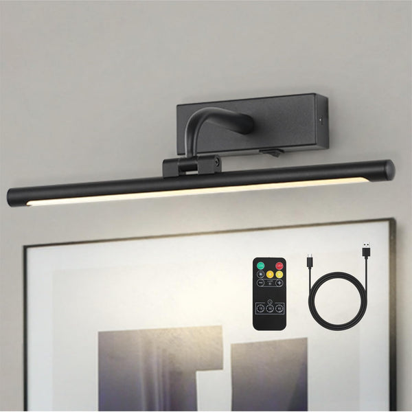 Battery Operated Picture Light with Remote and Timer, 15.94in Wireless Gallery Lights