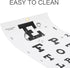 Complete Snellen Eye Exam Kit, Eye Chart for 20 Feet Eye Exams with Occluder and Pointer