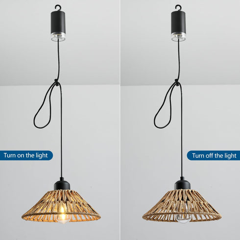 Control,4*AA Decor-2 Pack HuixuTe Battery Operated Hanging Outdoor Chandelier, Gazebo Lights Outdoor Pendant Light