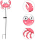 Crab Shape Solar Powered Garden Lamp Charming Outdoor Stake Light for Garden Lawn and Pathway Decor Easy Installation