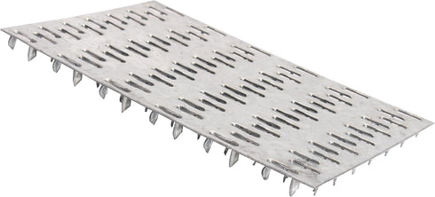 20 Pack 6x4 inch Pronged Truss Plates with 8mm Nail Teeth, Galvanized Steel Flat Mending Plates for Timber Roofing