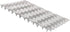 20 Pack 6x4 inch Pronged Truss Plates with 8mm Nail Teeth, Galvanized Steel Flat Mending Plates for Timber Roofing