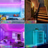 YI LIGHTING (16.4 Smart Wi-Fi RGB LED Strip Lights, Music Synced, Color Changing with Remote, App Control for Bedroom