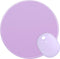 Dapesuom Round Mouse Pad, 8.7 x 8.7 Inch Premium Washable Non-Slip Rubber Base Cute Small Mouse Mat, Purple