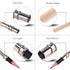 GTHER 5PCS Wooden Pencil Extender, Adjustable Lengthener Holder with Aluminum Handle for Colored Pencils & Crayons