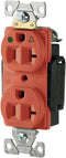 Eaton IG8300RN-SPL Hospital Grade Premium Isolated Ground Duplex Receptacles, 20-Amp, 125-Volt, Orange
