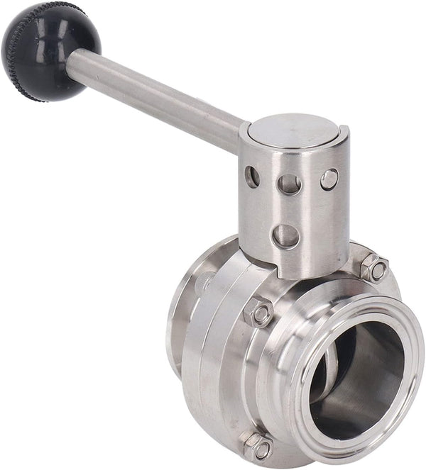 Thonlai Sanitary Butterfly Valve Clamp Valve 304 Stainless Steel with Quick Clamping Collar