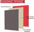 24PCS 3 4 Inch Set, 120-3000 x Sanding Sponge Grit Soft Foam Hand Sander Block, Hook & Loop Wet Dry Sanding Sponges