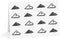 HAPPYVIBES Paper Airplane Pattern Blank Inside Personalizible, 30 count
