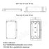 Junction Box IP65 Waterproof Dustproof ABS Plastic Electric Project Enclosure with Fixed Ear, Black, 6.2x3.5x2.5 inch