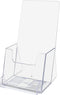 YOUNI (2 Pack) 4" Wide Tri-Fold Brochure with Business Card Holder - Clear Acrylic Counter-top Organizer