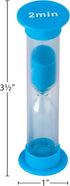 Teacher Created Resources 2 Minute Sand Timer, Small, Blue (20647)