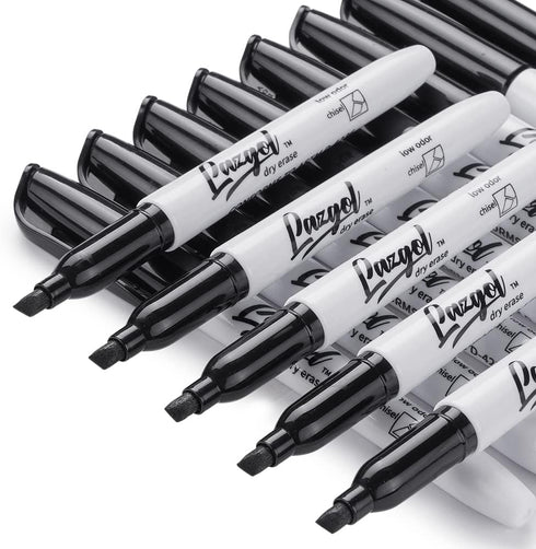 Dry Erase Markers Bulk, 96 Pack Black Chisel Tip Low Odor Whiteboard Markers for School, Office, Writing on White Board