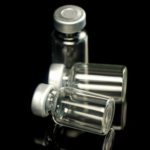 10 Pack 2ml Sealed Sample Vials, Transparent Glass Vials with Self Healing Injection Port (10, 2ML)