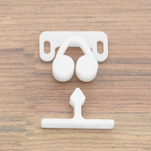 3Pcs White Marine Boat Ball Catch Door Cupboard Spring Back Plates Roller Latch Plastic Catches Cabinet Hardware Tools and Home Improvement
