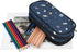 Blue Pencil Case for Boys and Girls, Large Capacity Cute Rocket Origin's Space, 2 Zippers Pouch for School Supplies