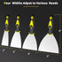 4Pcs Spackle Knife Set (2, 3, 4, 5 in), Putty Knife, Stainless Steel Paint Scraper, Taping Tool for Repair