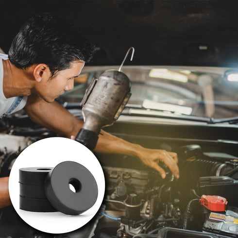 8pcs Multi Purpose Rubber Spacers, 1 Inch OD 3/8 Inch ID Hole, Vibration Damping Pads for Home Car Accessories