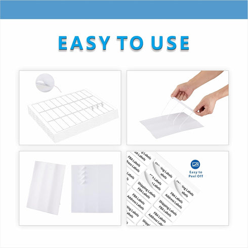 JIQEZNL 1" 2-5/8" 900 30 8.5"11" Address Labels, Premium x Mailing Labels for Envelopes, Address Label Sticker Paper