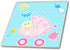 3dRose Cute Pink Baby Stroller with A Baby Peeking Out and A