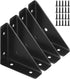 4 Pcs Trapeziform Angle Brackets, Shelf Brackets Heavy Duty Triangular Bracket Fastener,