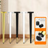 HJYCLFAZU Pack 4 20 cm) SpeeSy of Table Legs, Adjustable Furniture feet, conical Sofa Support Cabinet Metal Legs