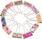 EXCEART 48pcs Paper Binder Clip, File Clips, Dovetail Clip Assorted