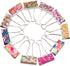 EXCEART 48pcs Paper Binder Clip, File Clips, Dovetail Clip Assorted