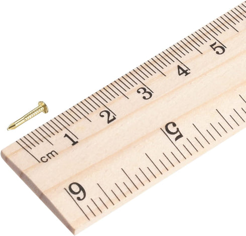 uxcell Small Tiny Nails 1.2x10mm(DxL) for Wooden DIY Decorative Pictures, Brass Tone, 500pcs