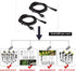 GreenClick 2 Pack 6.56ft/2m Extension Cord Waterproof Extension Cable Wiring for Landscape Lighting Garden Path Lights