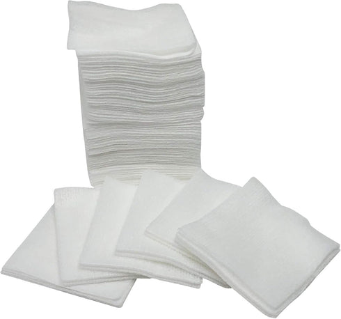 1000 PCS Premium 4-ply Non-Woven Sponge Gauze Pad (2" X 2") - Dental, Salon, All Purpose - White (5 Packs x 200 Counts)
